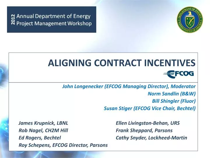aligning contract incentives