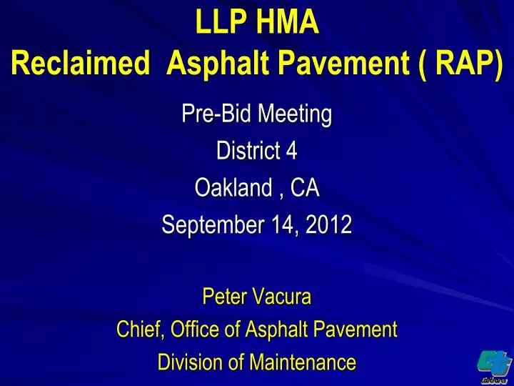 llp hma reclaimed asphalt pavement rap