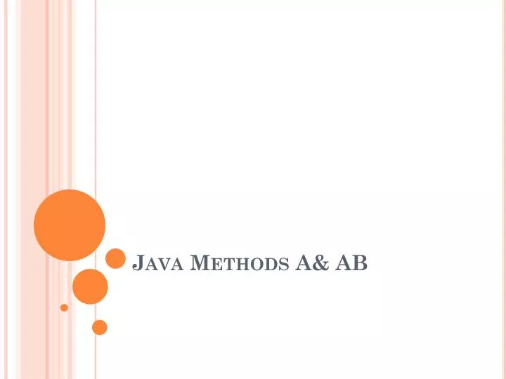 java methods a ab
