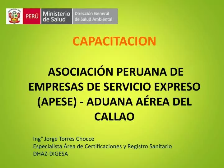 capacitacion asociaci n peruana de empresas de servicio expreso apese aduana a rea del callao