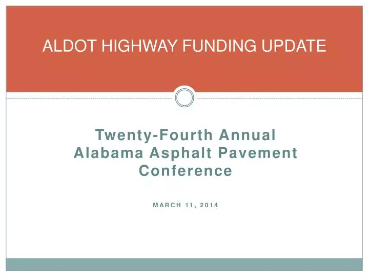 aldot highway funding update