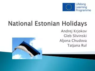 National Estonian Holidays