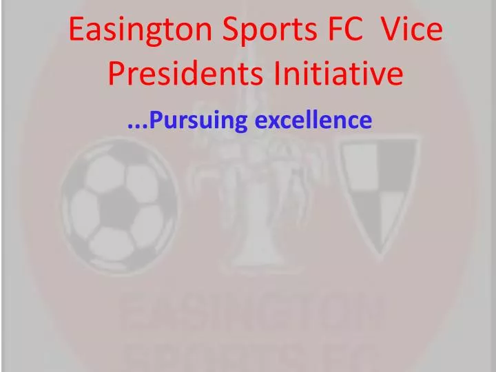 easington sports fc vice presidents initiative