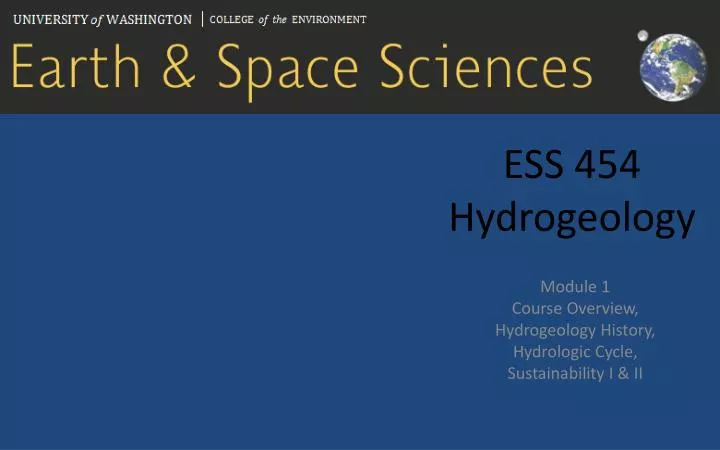 ess 454 hydrogeology