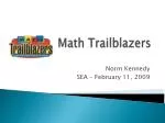 Math Trailblazers - slide 1