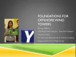 Foundations for offshore wind towers - slide 1