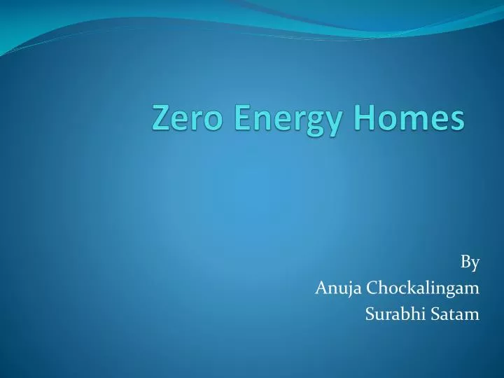zero energy homes