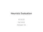 Heuristic Evaluation - slide 1