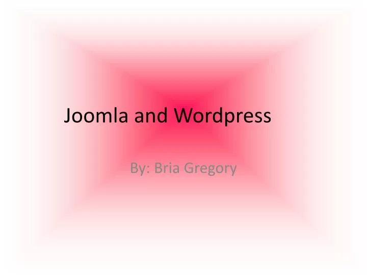 joomla and wordpress