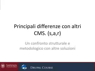 principali differenze con altri cms s a r