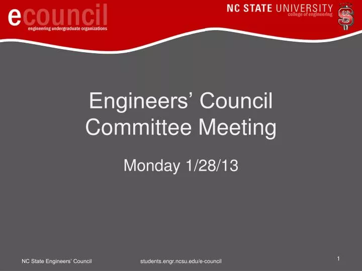 engineers council committee meeting