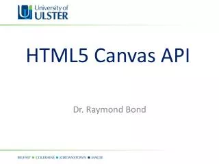 HTML5 Canvas API