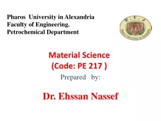 Material Science (Code: PE 217 )