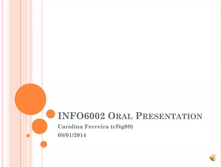 info6002 oral presentation