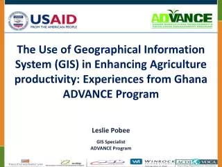 Leslie Pobee GIS Specialist ADVANCE Program