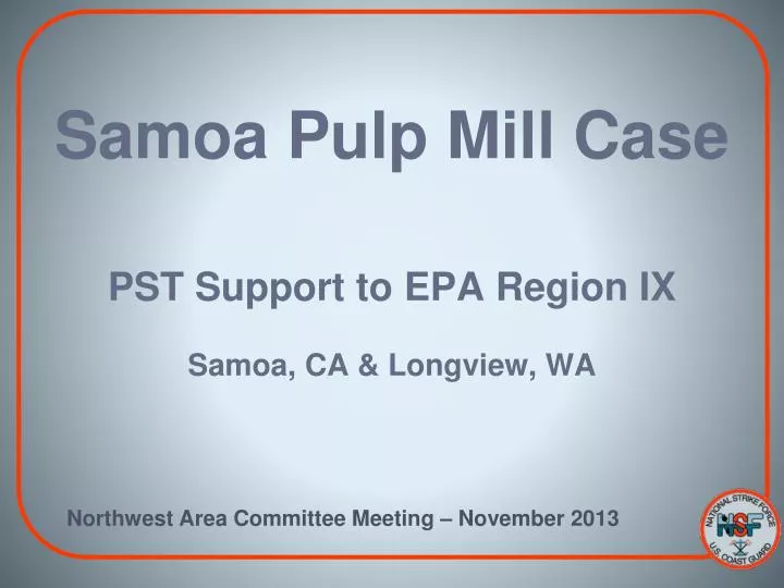 samoa pulp mill case