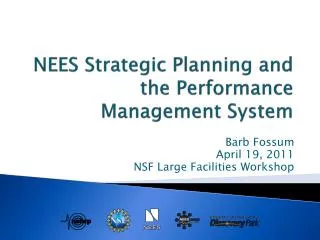 NEES Strategic Planning and the Performance Management System