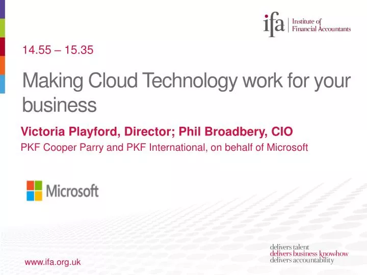 making cloud technology work for your business