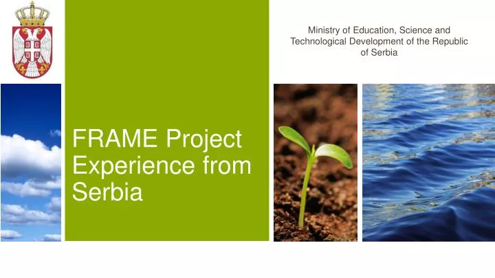 frame project experience from serbia