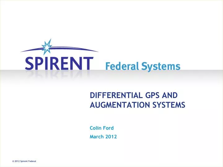 differential gps and augmentation systems