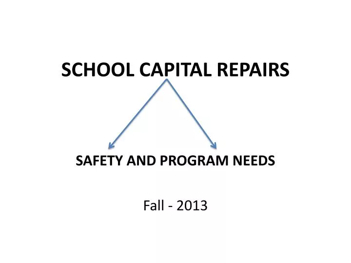 school capital repairs