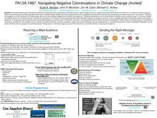 PA13A-1987. Navigating Negative Conversations in Climate Change (Invited)
