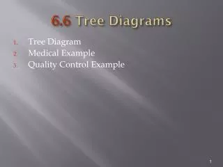 6.6 Tree Diagrams