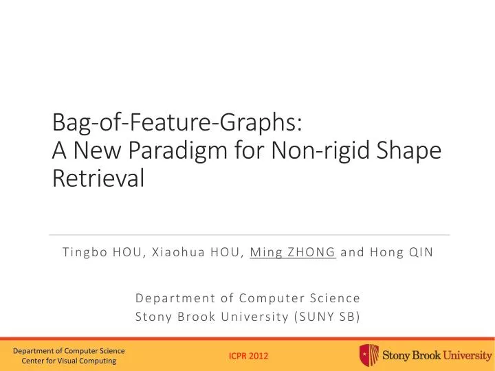 bag of feature graphs a new paradigm for non rigid shape retrieval