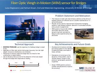 Fiber Optic Weigh-in-Motion (WIM) sensor for Bridges