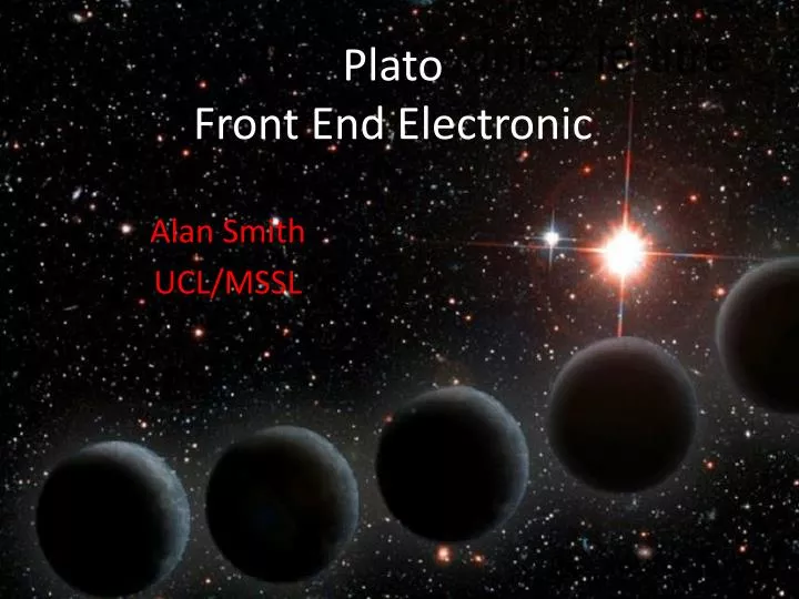plato front end electronic
