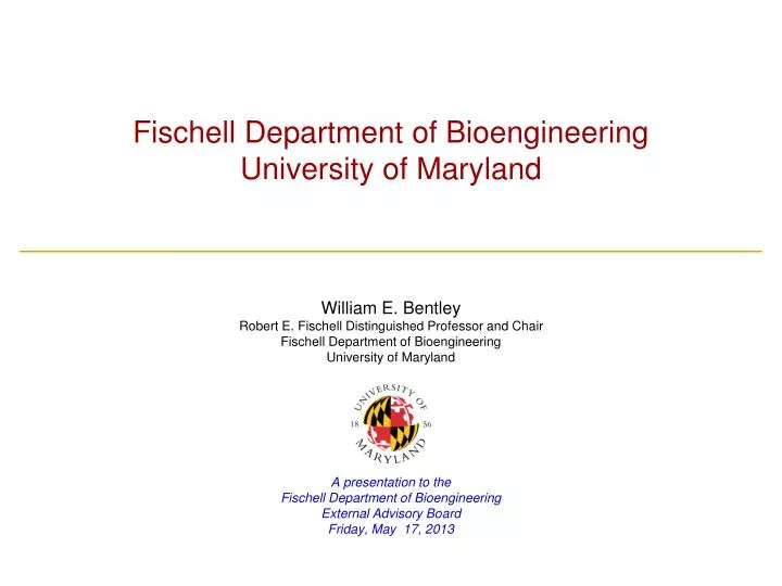 fischell department of bioengineering university of maryland