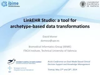LinkEHR Studio: a tool for archetype-based data transformations