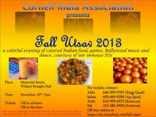 Cornell India Association presents