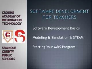Software Development for Teachers