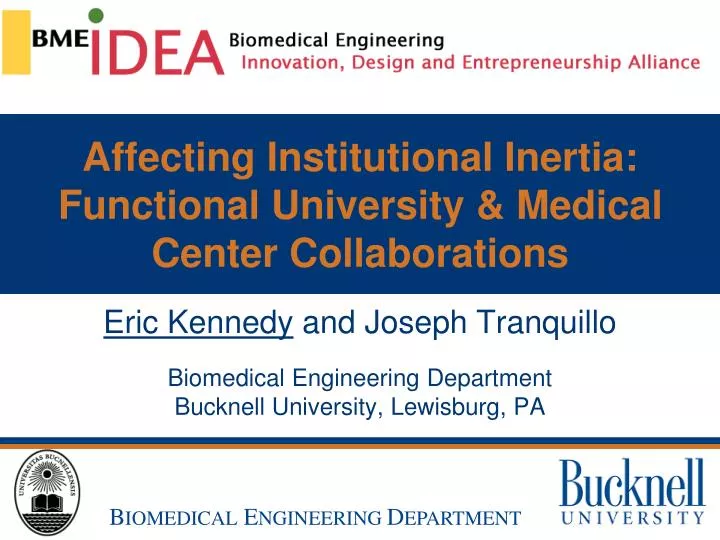 affecting institutional inertia functional university medical center collaborations