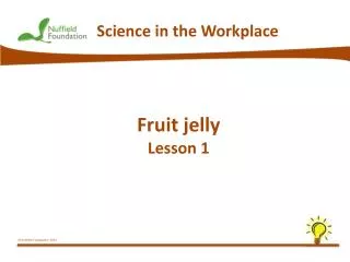Fruit jelly Lesson 1