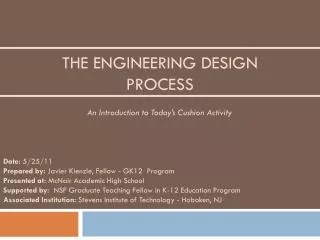 The Engineering Design Process