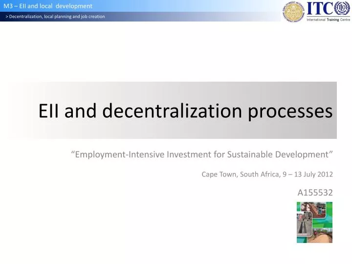 eii and decentralization processes