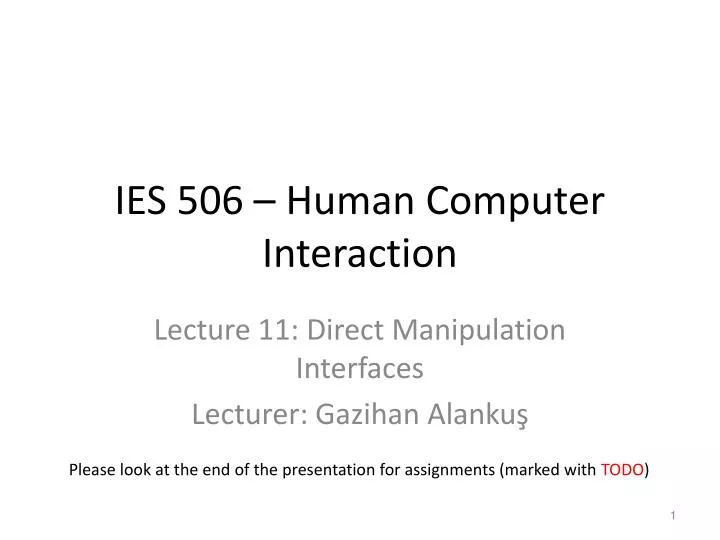 ies 506 human computer interaction