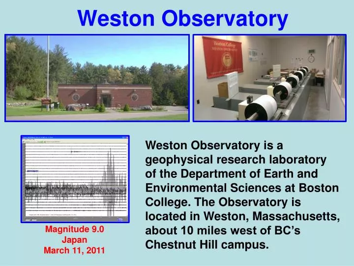 weston observatory