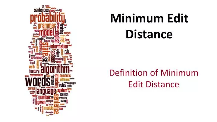 minimum edit distance