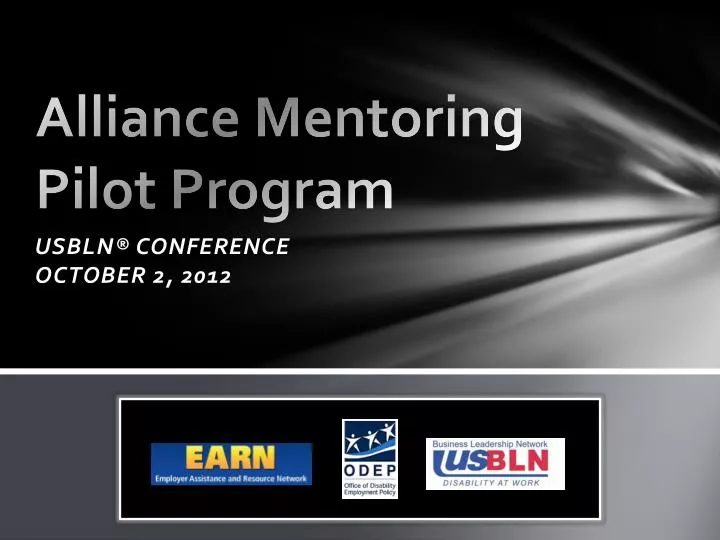 alliance mentoring pilot program