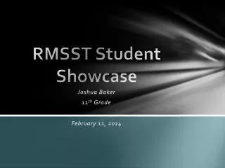 RMSST Student Showcase