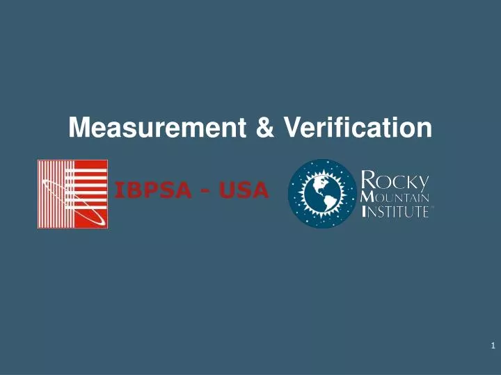 measurement verification