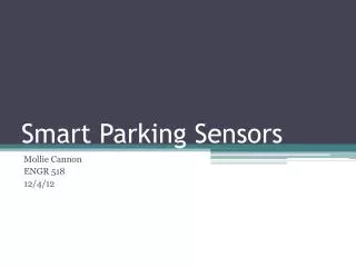 Smart Parking Sensors