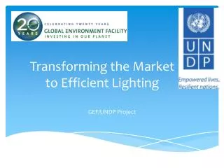 Transforming the Market to Efficient Lighting