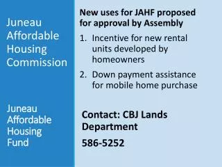 Juneau Affordable Housing Fund
