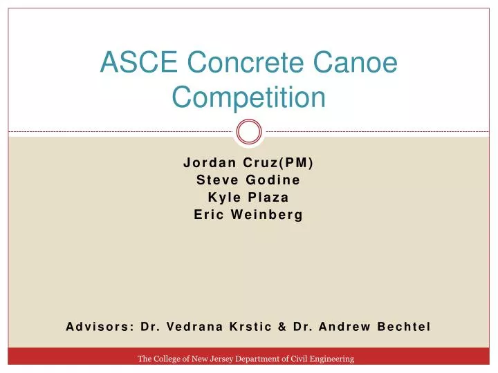 asce concrete canoe competition