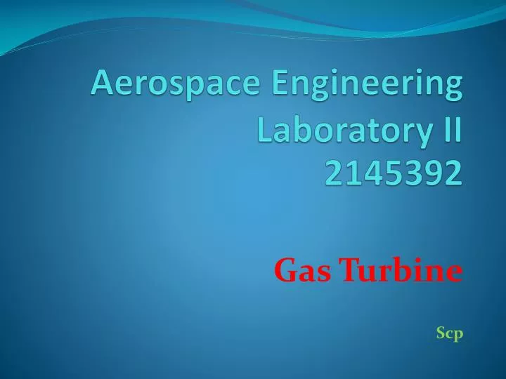aerospace engineering laboratory ii 2145392