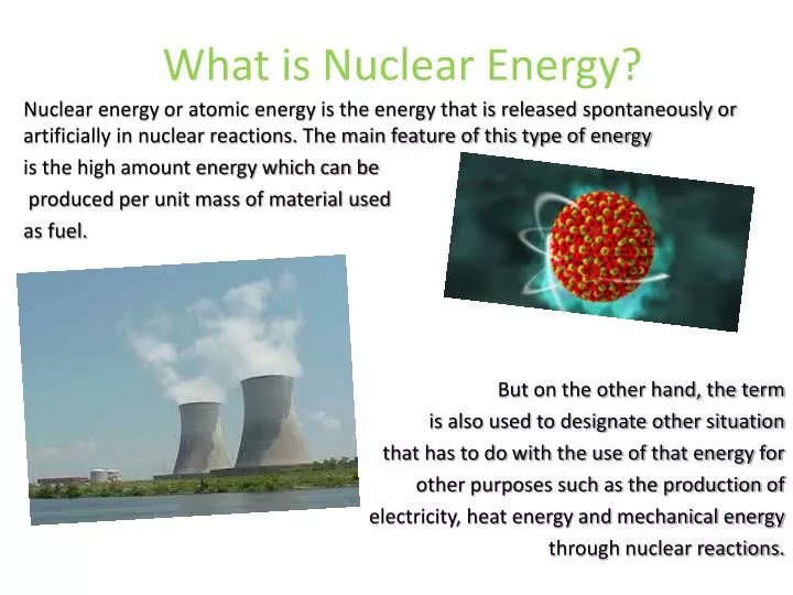what is nuclear energy